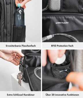 Travel Backpack Pro + Hip Belt Pro Bundle