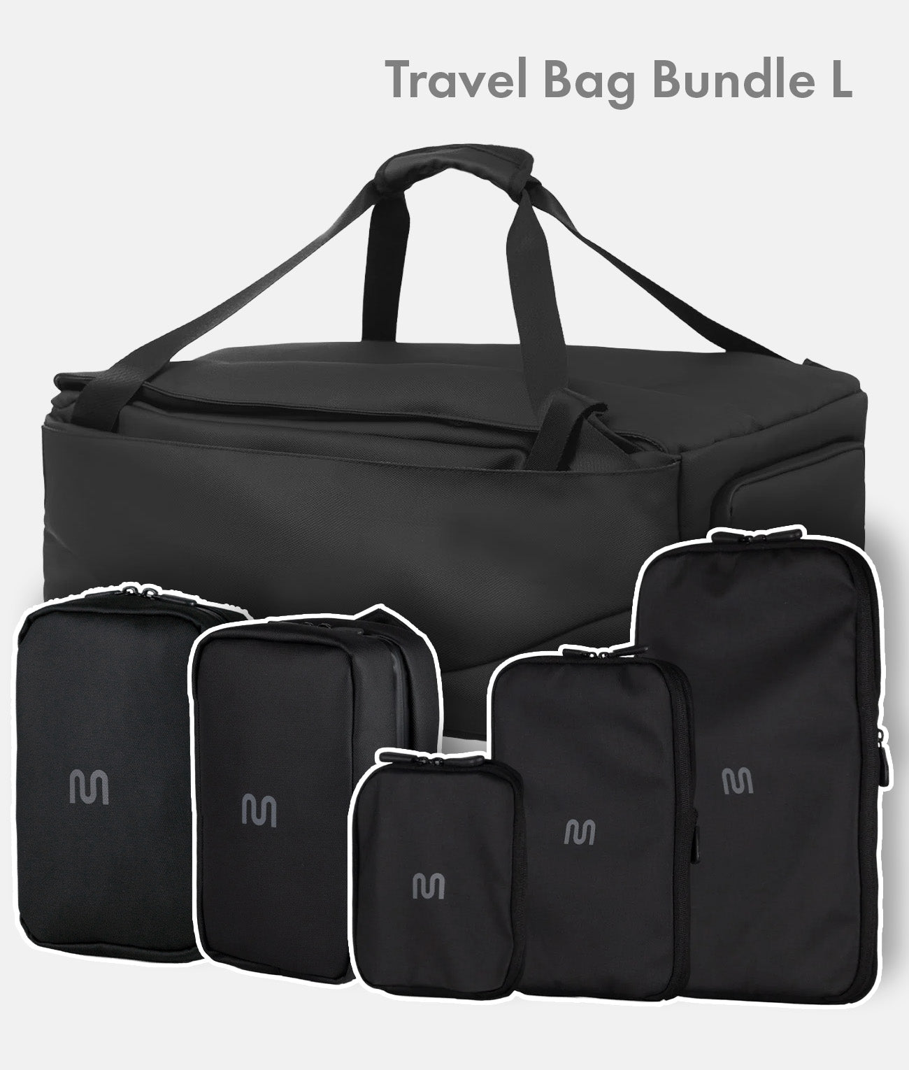 Travel Bag Bundle L – Travel Bag Ultimate + Packing Cubes+ Toiletry Bag + Tech Organizer